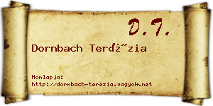 Dornbach Terézia névjegykártya