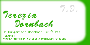 terezia dornbach business card